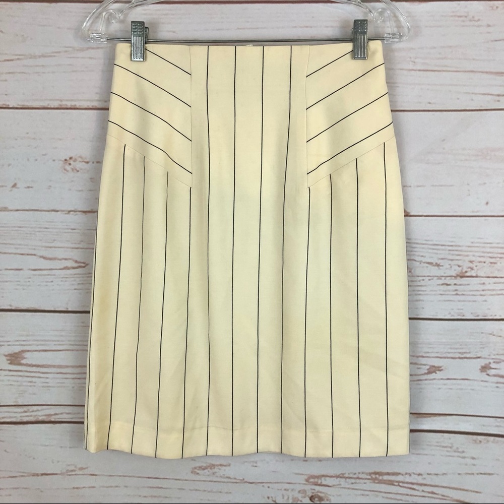 Vintage Escada Pinstriped Business Blazer Skirt Suit - Picture 12 of 15